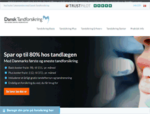 Tablet Screenshot of dansktandforsikring.dk